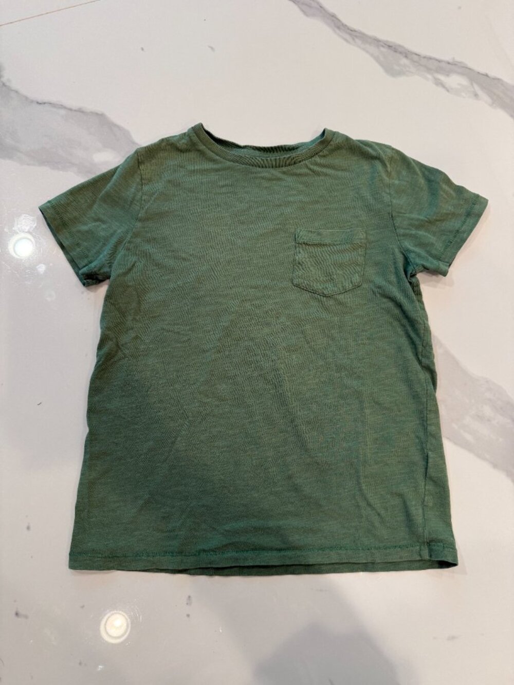 Mini Boden Boys Pocket Tee (Olive Green 9-10)
